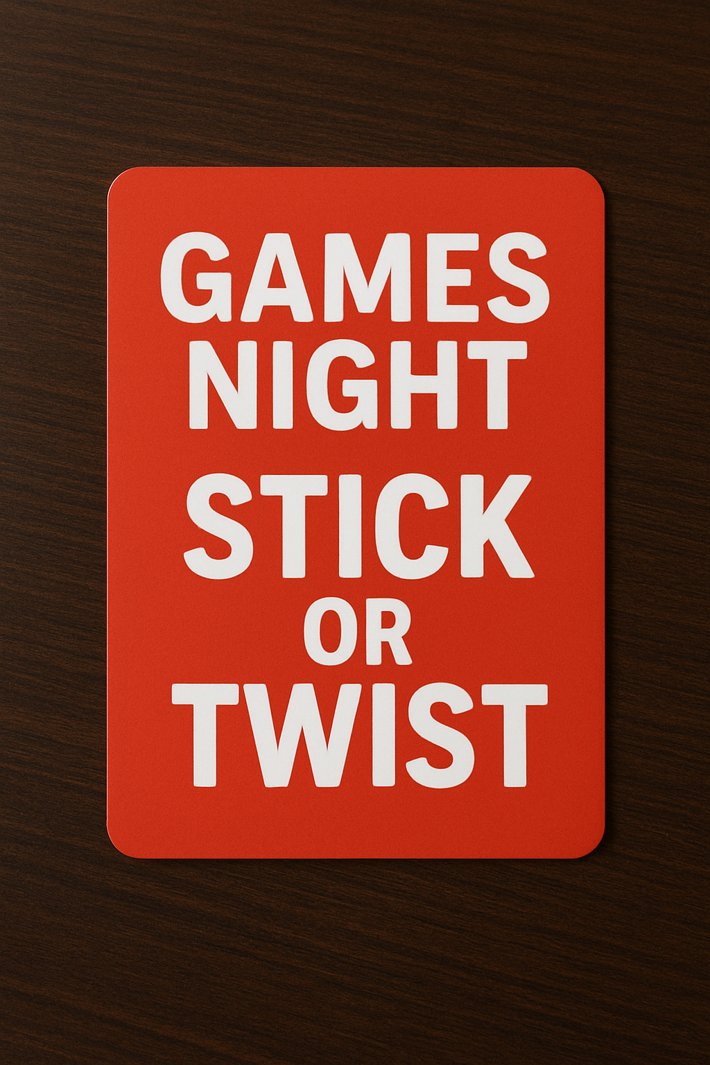 STICK OR TWIST