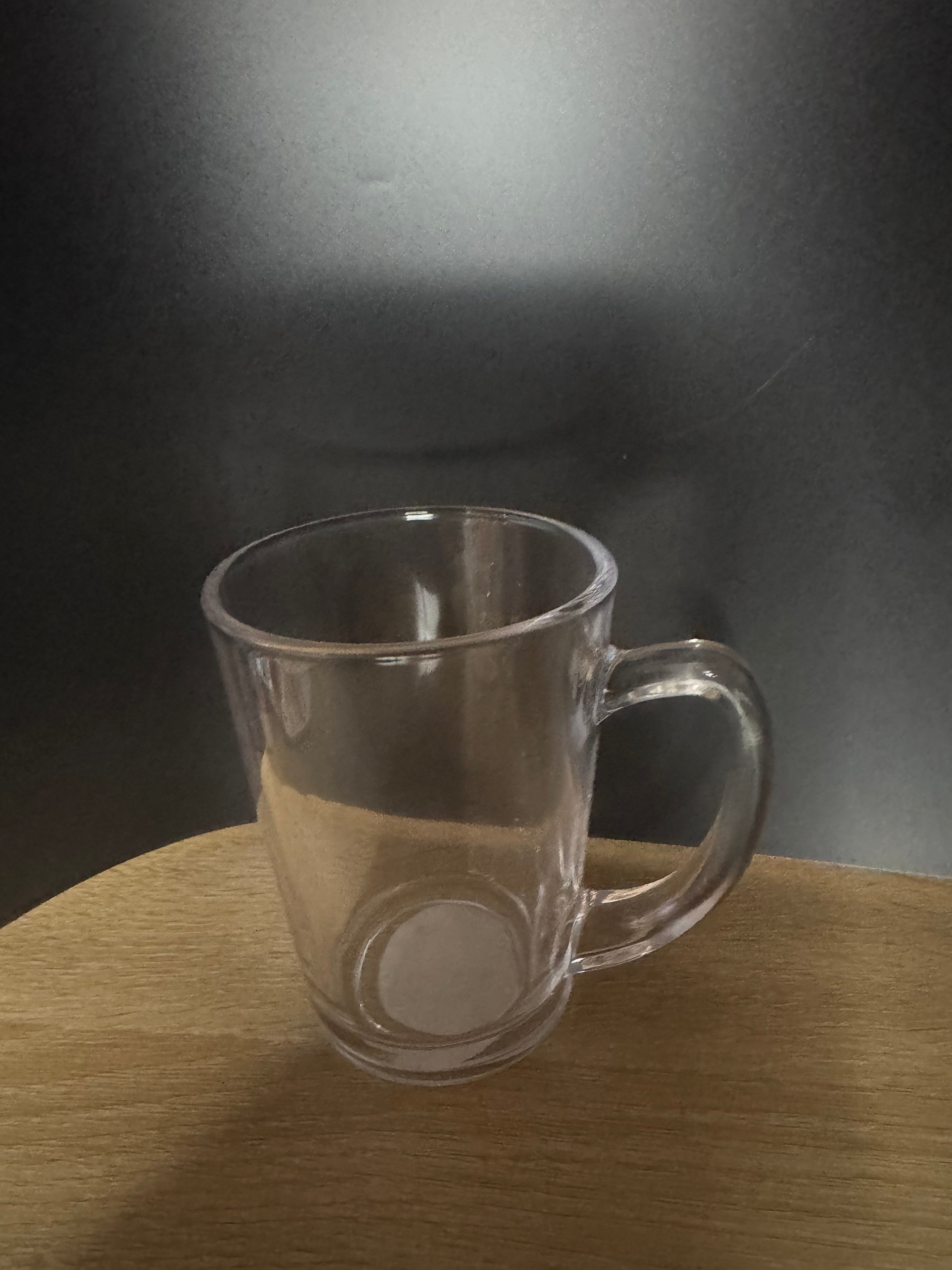 CLEAR GLASS MUG