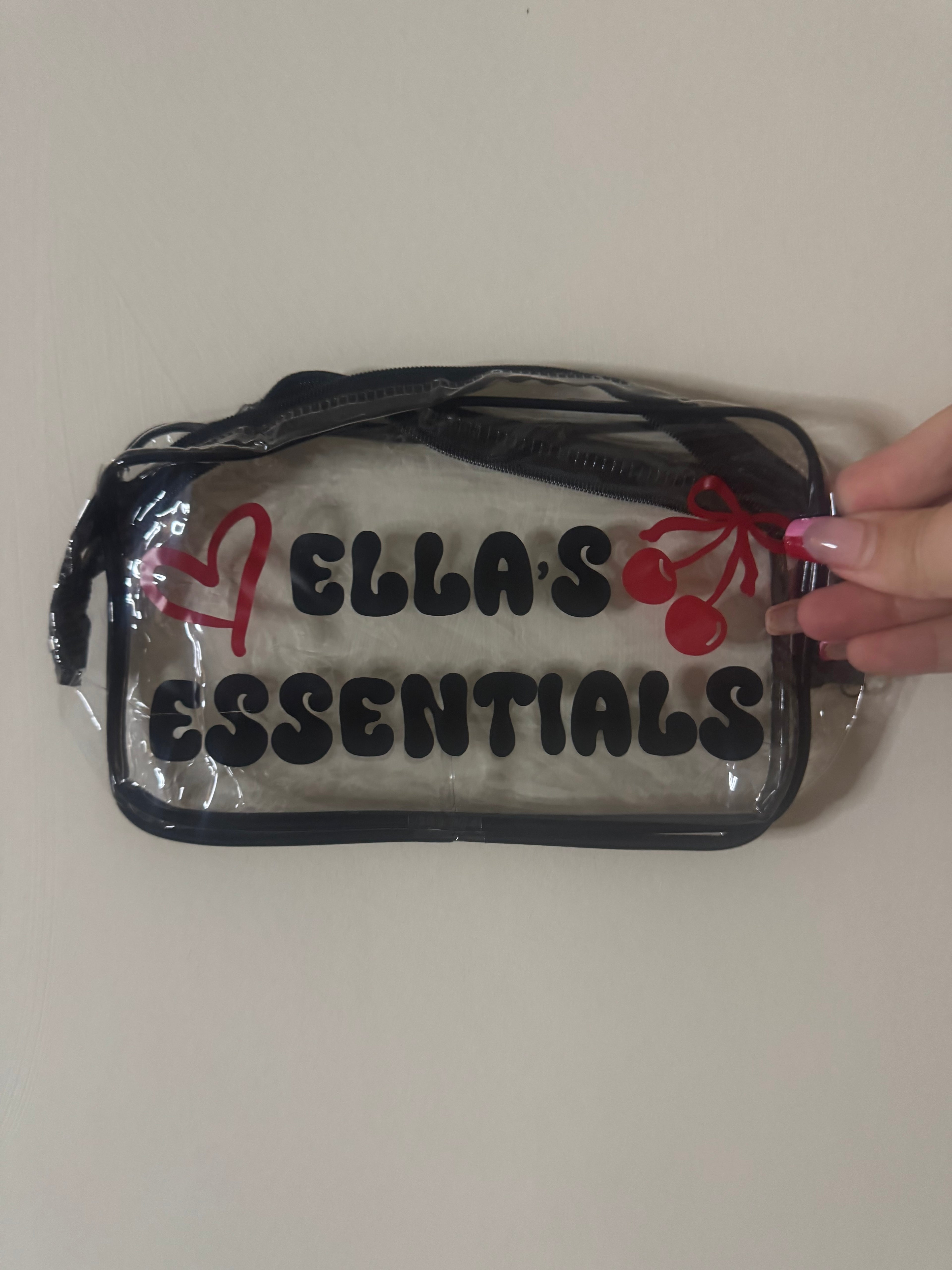 CLEAR TRAVEL MAKE UP BAGS