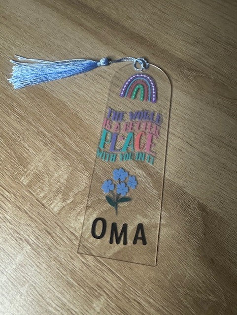 ACRYLIC BOOKMARK